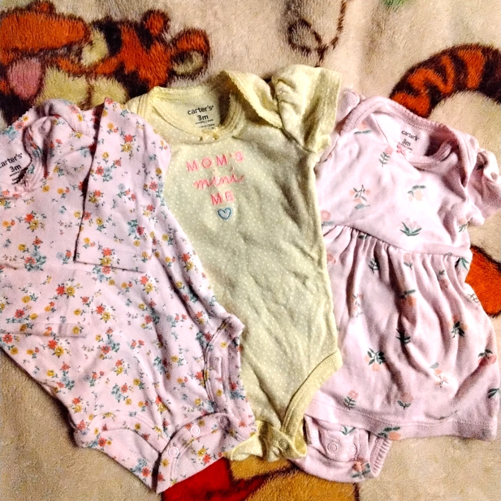 🙂3/15 Carter's baby girl Easter/Mothers Dayoutfits size 3 months🌹🌺🥀🌸💙❤️